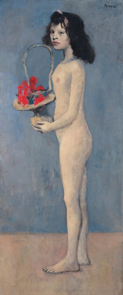 帕勃羅·畢加索，《拿著花籃的女孩》，1905。圖片：Courtesy Christie's Images Ltd.