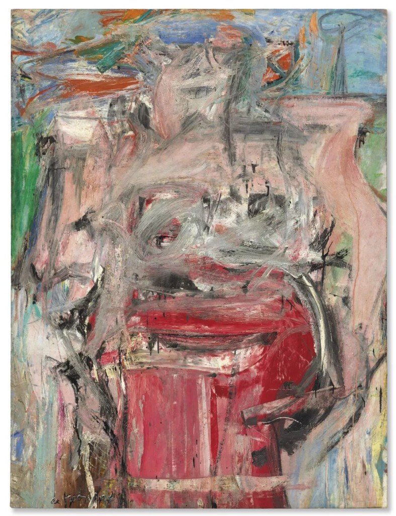 威廉·德·庫寧，《Woman as Landscape》（1954-1955）